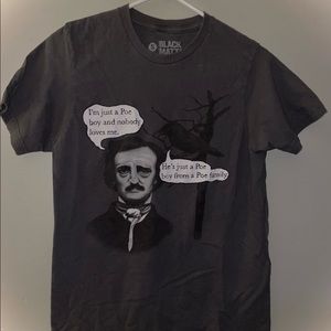 Unisex Black Matter Edgar Allen Poe T-Shirt | Size: S